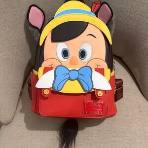 NWT Disney Pinocchio Loungefly Backpack - Red and Yellow